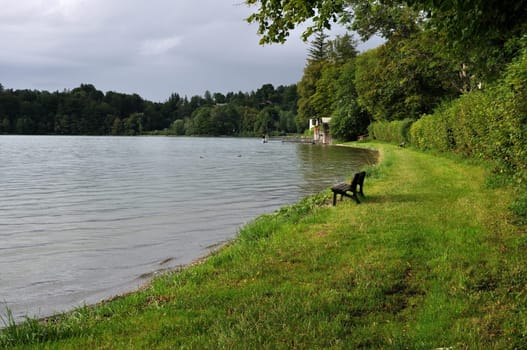 walk near lake, kochelsee