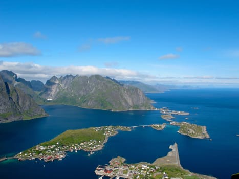 Picturesque landscape at Norway islands