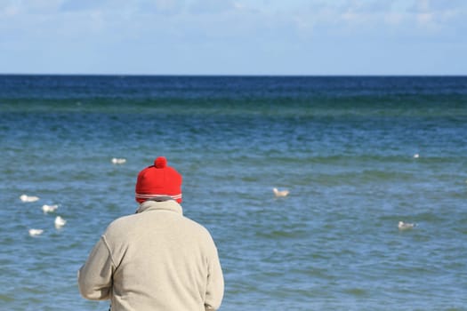 Man by the sea