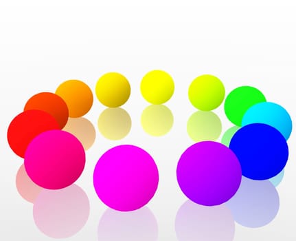 rainbow colors