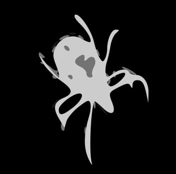 Tick black and white
