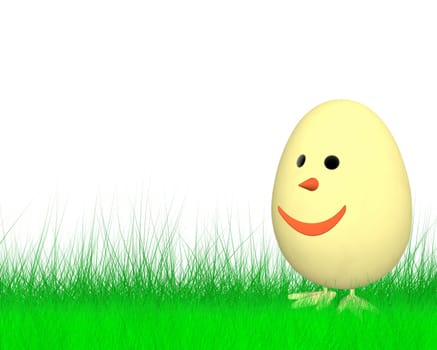 Smiling Easter Chicken