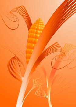 Ornamental Corn Stalk Design