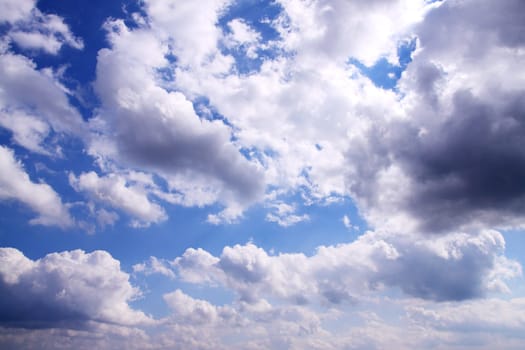 Blue sky with clouds