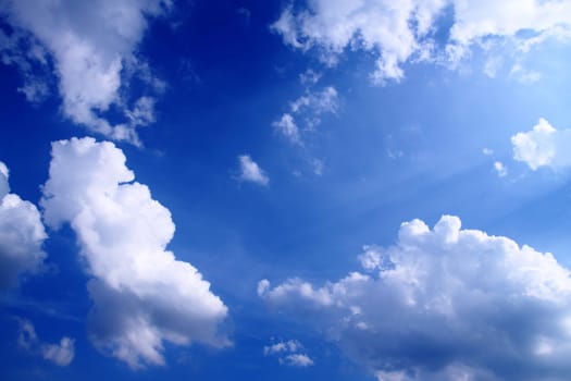Blue sky with clouds