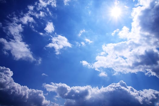 Blue sky with clouds