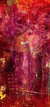 Mixed Media Collage - Abstract Background
