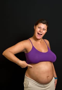 funny pregnant woman