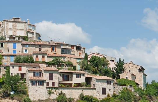 The old settlement of Saint Croix de Verdon in the south of France