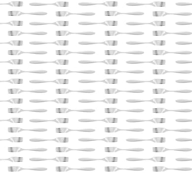 Pattern forks in isolated background. Vector illustration.