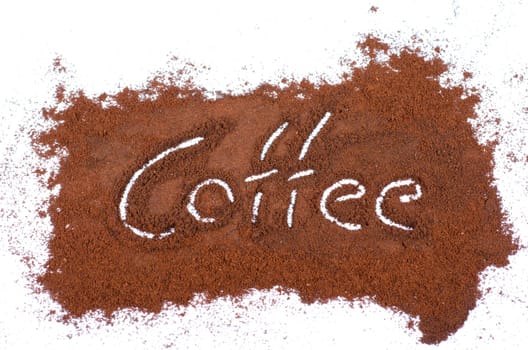 milled coffee sign on a white background