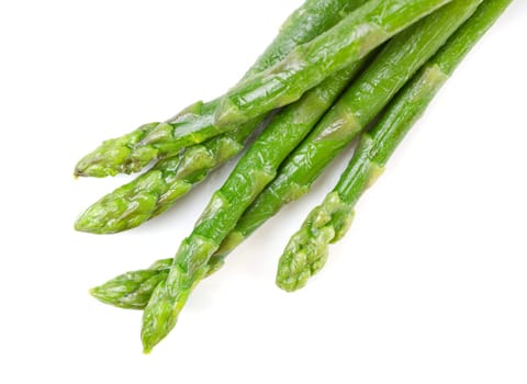 Fresh asparagus isolated on a white background