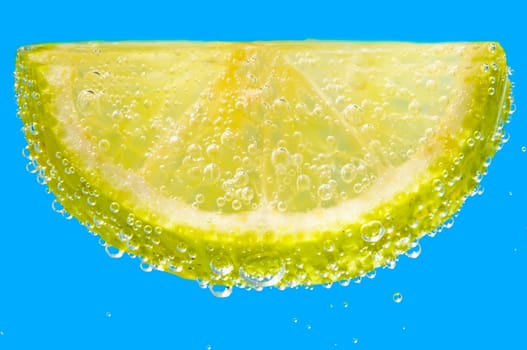 Lemon in mineral water