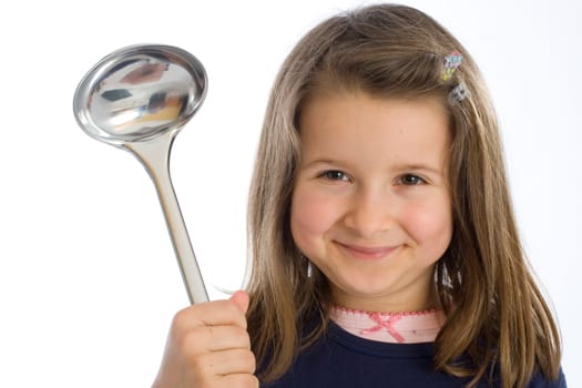 six-year-old girl with ladle (mr)