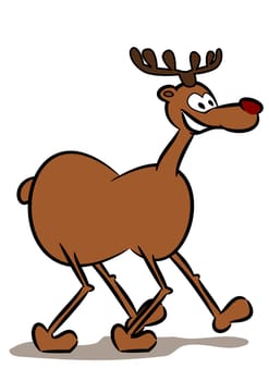 Walking reindeer