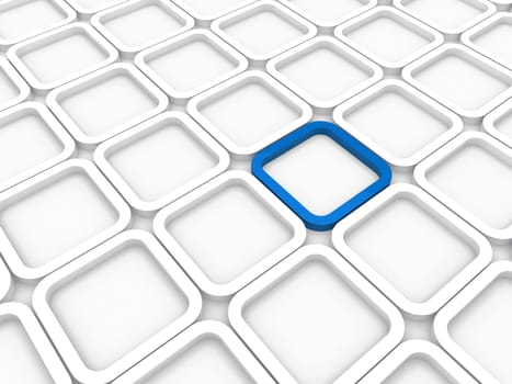3d background area cube blue white structure