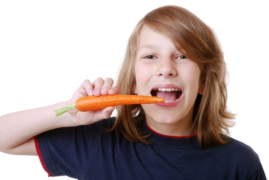 Eating carrots