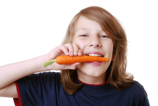Eating carrots