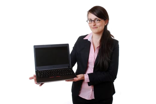 Young woman with laptop
