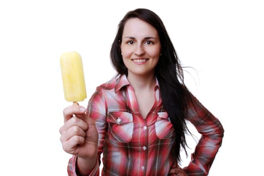 Eating ice cream