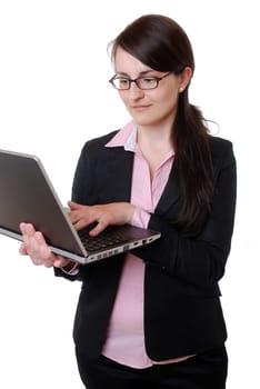 Young woman with laptop