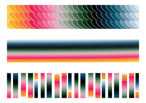 geometric banners multi colored, vector available.