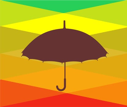 Colorful umbrellas background. Vector available