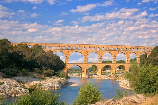 Pont du Gard,Provence,Remoulins,La Gard,ancient monument,World Heritage Site,Roman aqueduct,bridge