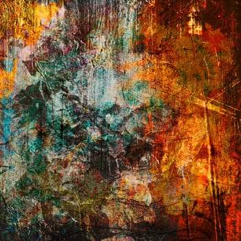 Mixed Media Collage - Abstract Background