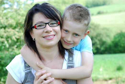 Mother and son