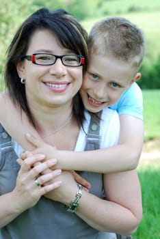 Mother and son