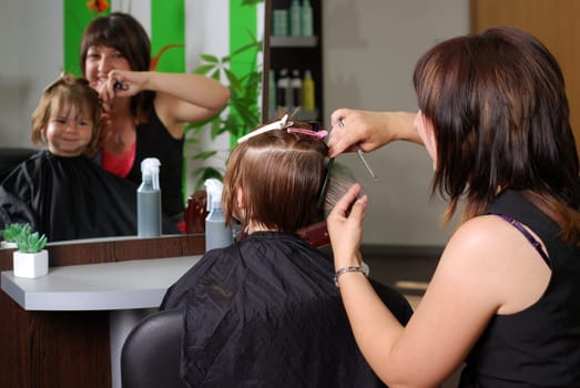 Cutting hair