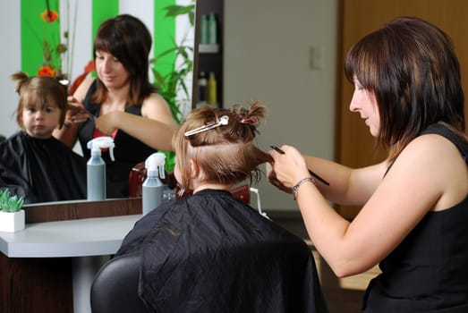 Cutting hair