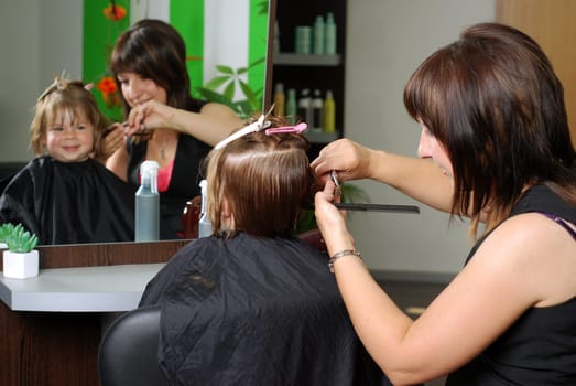 Cutting hair