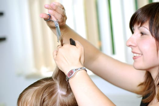 Cutting hair