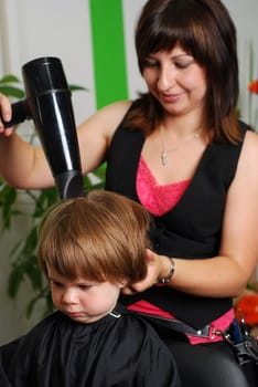Blow-dry hair
