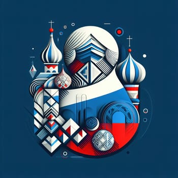 Interesting illustration on the theme of country flag. High quality photo