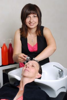 Washing hair