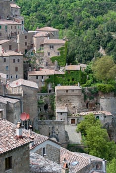 town of Scansano in Tuscany
