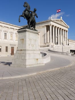 Parliament in Vienna,seat of political representation and landmark