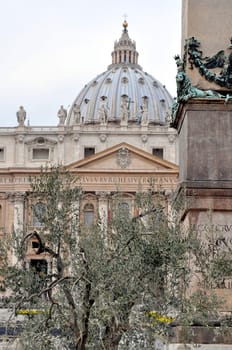 Basilica church of Saint Peter (San Pietro), Rome, Italy
