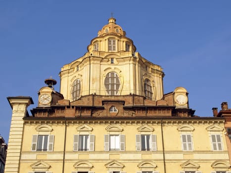 Baroque church of San Lorenzo in Turin (Torino)