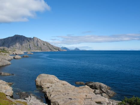 Picturesque landscape at Norway islands