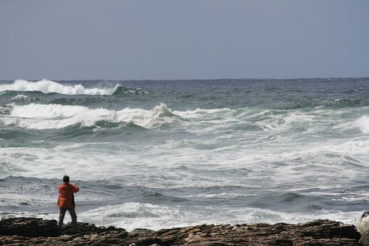 Man by the sea