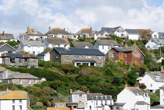 end of the village of Port Isaac in Cornwall