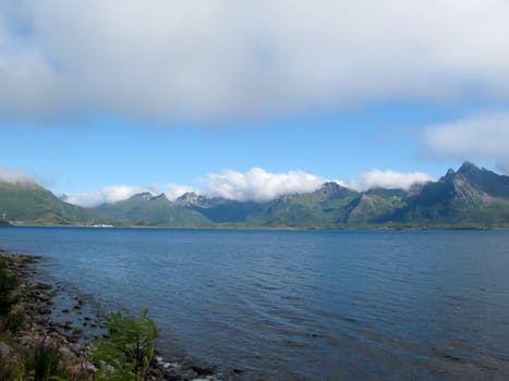 Picturesque landscape at Norway islands
