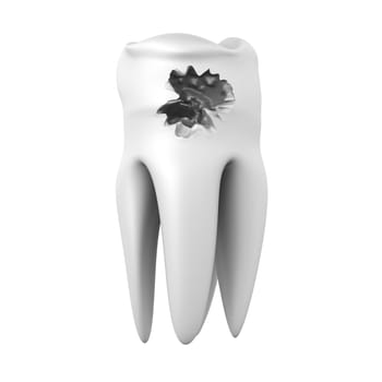 3D rendered illustration. Isolated on white.