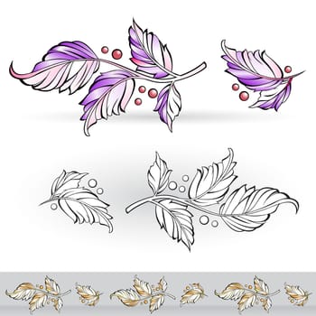 Flora design number six. Nice design elements for your best creative ideas.
