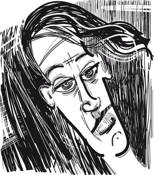 Illustration of young man