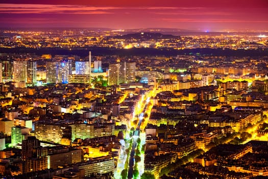 Eastern Paris at night